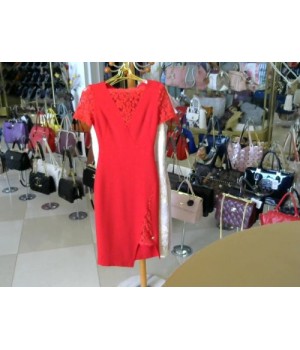 Платье красного цв трикотаж корот рукав  по фигурISABEL GARSIA (BN1739) [красный]