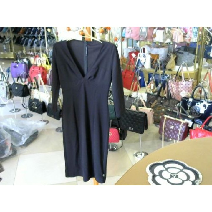 Платье черное 3/4 рукав приталеное isabelgarsia (BN942) [Черный]