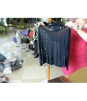 Блуза черного цвета (сетка) Badoo (16709-00) [Черный]