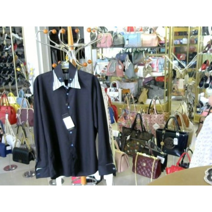 Рубашка черного цв длин рукав воротник и манжет Jast Cavalli (2A68-1) [Черный]